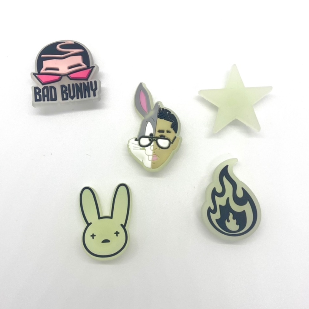 Bad Bunny Jibbitz set of 5